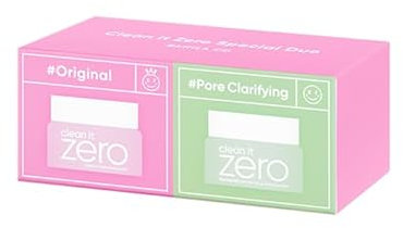 BANILA CO Clean it Zero Cleansing Balm Starter Kit | Vegan Korean Makeup Remover, Hydrating and Nourishing Facial Cleanser Wash | Travel Size (7ml x 2ea)