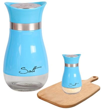 Set di saliera e pepiera, bottiglie per spezie con fondo in , coperchio in acciaio inossidabile, shaker per condimenti ricaricabili, gadget da cucina, tavolo da cucina, , campeggio