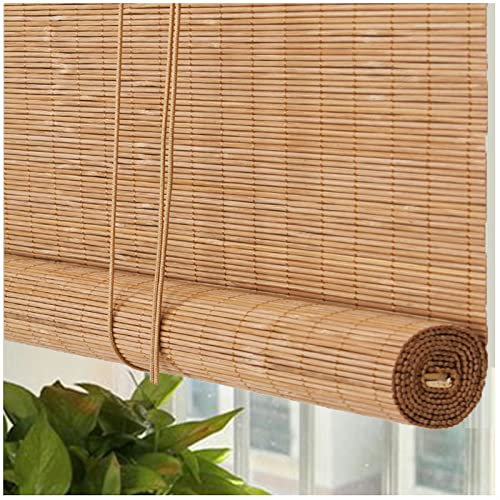 Bambus-Verdunkelungsrollos für Fenster, Outdoor, Rollos, natürliche Raumverdunkelung, Holzrollos, 50 x 150 cm breit, 132 x 152 cm