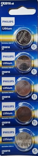 Lot de 5 Piles Bouton au Lithium CR2016 3 V - 30% de durabilité en Plus - Parfaites pour Les Petits appareils Qui Exigent efficacité et Longue durée de Vie. Garantit des Performances supérieures.