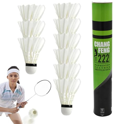 Fjäder badminton fjäderbollar | Träningshuttlecocks fjäderboll set –