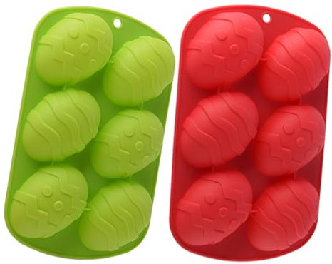 Warmhm 2stücke Silikonform Für Ostereier Eierform Zum Backen Lebensmittelecht Und Bruchfest Für Süßigkeiten Praktisches Küchen-gadget