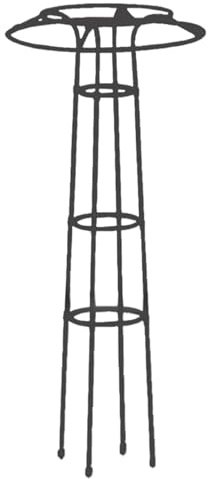 Huxibai Trellis para Exteriores - Estructura Vertical para Flores En Altura | Enrejado Resistente Tipo Paraguas para Jardín, Invernadero, Balcón Y