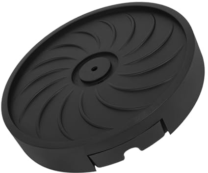VICASKY Support Rond à roulettes 30 CM pour Pots de Fleurs Bac de Récupération d'eau Intégré Base Robuste en Plastique Noir avec Roues Pivotantes 360° pour Intérieur et Extérieur