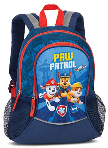 Paw Patrol Rucksack Kinder Jungen Maedchen Kinderkoffer Mädchen Kindertrolley präsentiert von RabamtaGO® (M3 Blau)