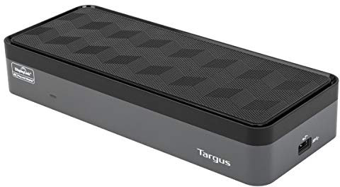 Targus Universal Docking Station, USB-C, Quad 4K (QV4K), Supports Four DisplayPort and HDMI Monitors with 100W Power Delivery - Black