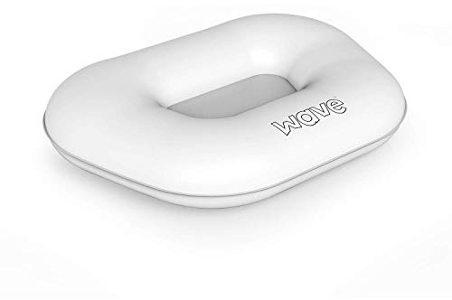 WAVE Hot Tub Inflatable Booster Seat Cushion & Floating Tray, Adds 3-5 Inches of Height, Waterproof Spa Seat with Floating Drinks Tray, White, 1 Pack