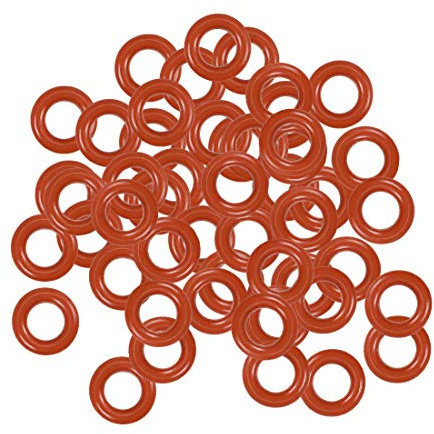 sourcing map 50 Stück O Ringe 6,5mmx3,5mmx1,5mm Dichtungsringe Rund Gummi Dichtung O Ring Seals Unterlegscheibe für Wasserhahn Spülventile Waschbecken Duschablauf Hydraulik Rohrschlauch