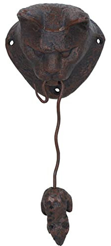 Heurtoir de porte chat et souris en fonte