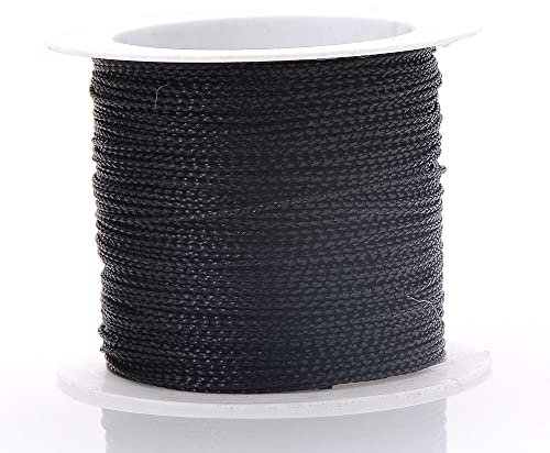 20 M/Rolle, 1,0 Mm, 12 Farben, Perlenschnur, Makramee-Nylonschnur, Geflochtenes Seil Zum Herstellen Von Garn