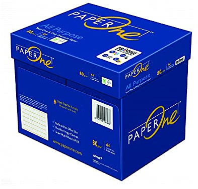Paperon All Purpose Papier Premium A4 21 x 29,7 cm pour bureau, impression et photocopie. Format A4-80 g, Lot de 5 rames de 500 feuilles PAPER ONE (1 lot - 5 rames)