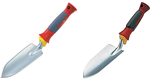 WOLF-Garten - Pflanzenkelle LU-2P; 2916000 & Blumenkelle LU-2K; 2915000 - Fest eingestielt - Gummigriff mit Metallrahmen - Mehrfarbig - Gartentrowelsatz