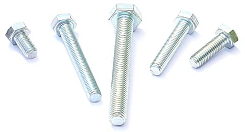 Sechskantschrauben Maschinenschrauben M8x20 mm DIN 933 verzinkt 8.8 100 Stück