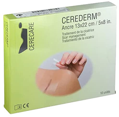 Cerecare Cerederm Ancre Traitement de la Cicatrice 13 x 22 cm 10 Unités