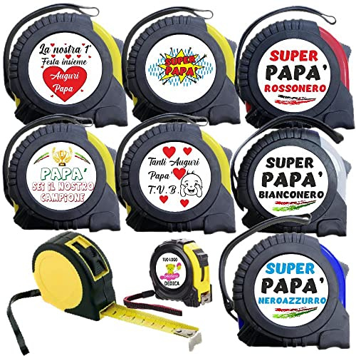 BrolloGroup Flessometro Metro a Nastro da 5 m Festa del Papa' Questo Papa' e' Fantastico I Love My Dad Amore Padre Nonno PS 12511-0001