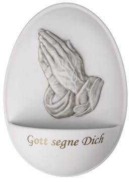 Goebel Dekoobjekt Weihwasserkessel Die betenden Hände aus Porzellan, Farbe: bunt, Größe: 8,50x4,x12, cm, 49-025-05-1