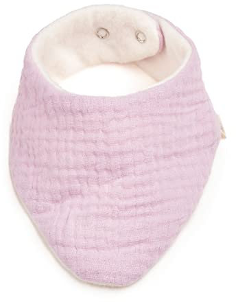AngelicArt Musselin Halstuch, Wendetuch mit Musselin und Fleece in verschiedenen Größen, dopelllagiges Halstuch (Rosa)