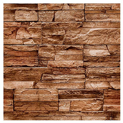 murando PREMIUM Vlies Tapete Deko Panel Fototapete Wanddeko 10 m Tapetenrolle Mustertapete Wandtapete modern design Dekoration - Steinwand Steinoptik Ziegelmauer f-A-0173-j-d