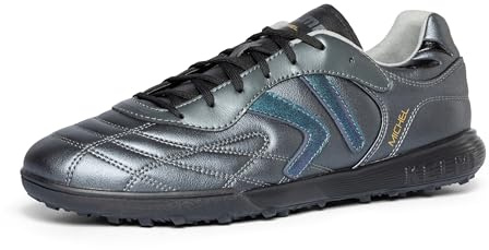 KELME Turf Fußballschuhe für Herren, Futsal-Indoor-Fußballschuhe, Wadenhaut, Damen-Fußballschuhe, Fußgewölbeunterstützung, Schwarz, 41 EU