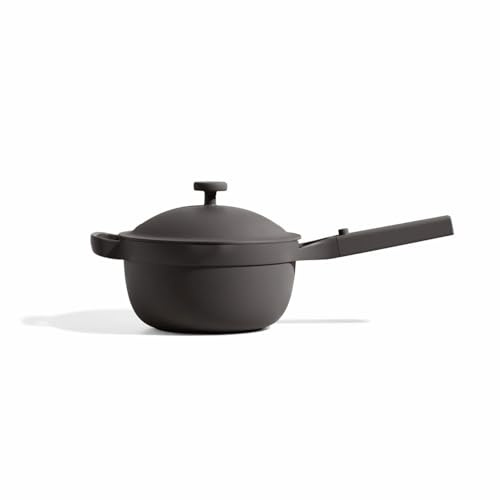 Our Place Perfect Pot - Mini 2.4L Nonstick Ceramic Sauce Pan with Lid | Versatile Cookware for Stovetop and Oven | Steam, Bake, Braise, Roast | PTFE and PFOA-Free | Toxin-Free, Easy to Clean | Char