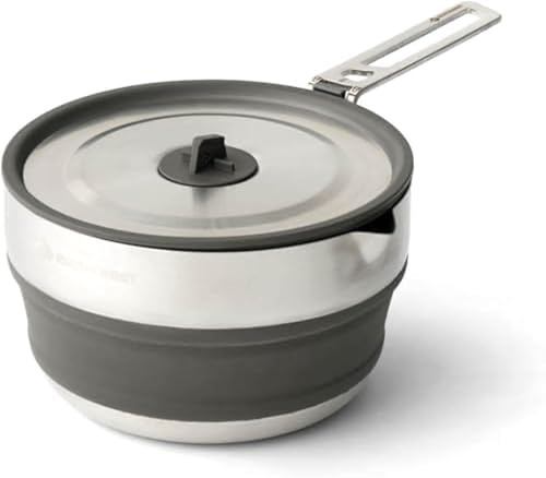 Sea to Summit Detour Stainless Steel Collapsible Pouring Pot, 1.8 Liters