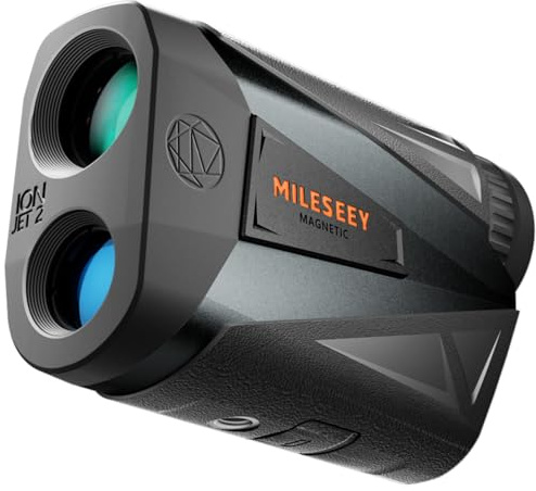 MiLESEEY Jagd Entfernungsmesser mit roter Anzeige, 2000Yards/1830m Laser Entfernungsmesser, Dual Power Supply, 7.5°FOV, 90% Übertragung, Entfernung/Winkel/Bogen Entfernungsmesser für Jäger