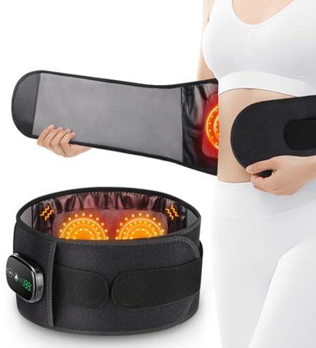 Ceinture de Massage Chauffante Pour Douleur Lombaire Sans Fil, Massage Du Dos, Shiatsu, Ceinture De Soutien Lombaire, Soulage Le Mal De Dos, Sciatique, Lombalgie, Douleur Menstruelle Coussin Chauffant