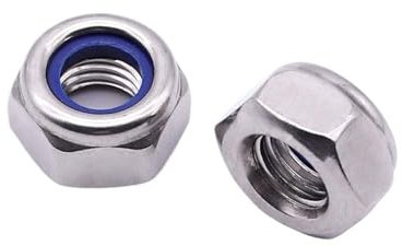 Sicherungsmutter, selbstsichernde Muttern, 2–50 Stück, 304 Edelstahl, Sechskant-Nylon, selbstsichernde Muttern, Sicherungsmutter, Gleiteinsatz, Sicherungsmutter DIN985, M2, M2,5, M3, M4, M5, M6, M8, M