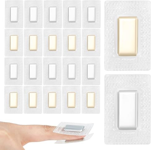 20 Stck Versteckter Magnete zum Einnähen,Nähen Magnet Knopf-20 * 10 * 2mm,Unsichtbare Magnetknöpfe für Einnähen Stoff,Vorhang,Kleidung,Handtaschen,Lederhandwerk (Silber, 20 * 10 * 2mm)