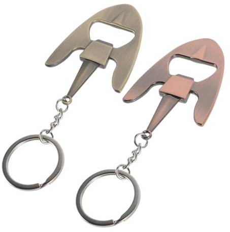 Alipis Llaveros Abrebotellas De Cerveza De Metal Diseño Ancla, 2 Piezas (verde y Rojo Antiguo), Manuales, Compactos y Portátiles Para Fiestas, Hogar y Bar