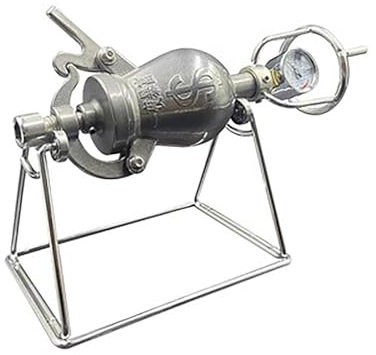 Popcorn Machine Chinese Traditional Retro 304 Stainless Steel Mini Popcorn Maker Decoration, for Home Decor Manual Crank Popcorn Cannon