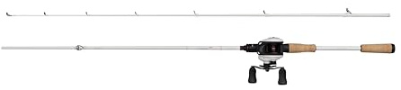 Abu Garcia Max Pro Angelrute & Rolle Combo | Süßwasser-Baitcaster-Spinnrolle | 8+1 Lagersystem | Raubfisch-Köder-Angel-Set | Mehrere Größen