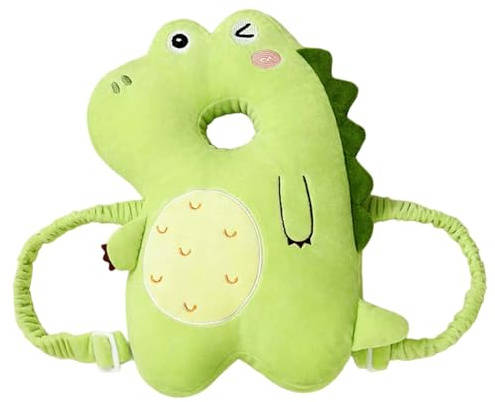Mochila De Bebé Almohada De Protección Para La Cabeza, Lindo Protector De Cabeza De Dinosaurio Para Bebé Caminando Transpirable Ajustable Para Niños Niñas Protector Mochila, Protección, Caída De Espa