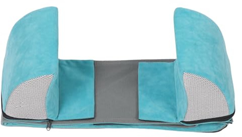 VERDANVERSE Cuscino Imbottito per Sedia a Rotelle Supporto Lombare Ergonomico e Supporti Laterali Regolabili, Cuscino Antiscivolo per Schiena Stabile, Adatto per Assistenza Domiciliare