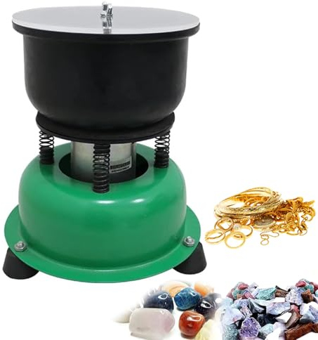 Buratto Vibrante Automatico, Macchina Lapidaria Avanzata Da 80 W, Buratto Vibrante Per La Lucidatura Di Gioielli, Giada, Agata, Metallo, Strumento Di Levigatura, Pulizia A Vibrazione, Per Ambra