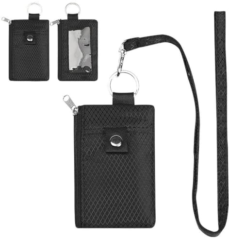 Godneei Sac de poitrine avec protection RFID - Unisexe - Petit portefeuille - Sac à bandoulière léger avec cordon porte-clés - Pour cartes de crédit, pièces de monnaie, argent - Noir