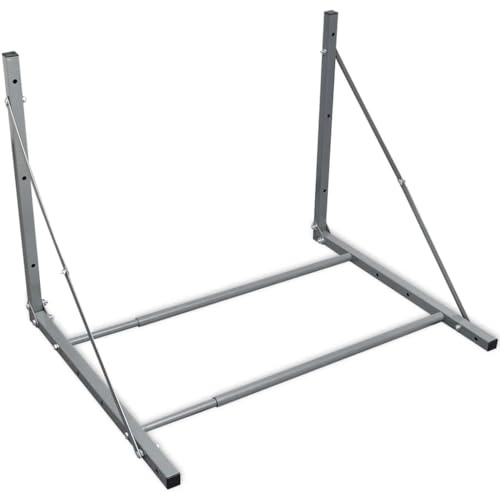 vidaXL Reifenregal Silbern Stahl