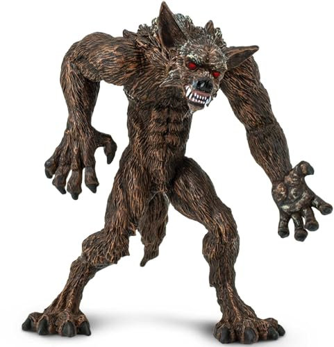 Safari Ltd. Figurine Loup-Garou - Figurine Détaillée de Créature Mythique de 10cm - Jouets Éducatifs pour Garçons, Filles & Enfants de 3 Ans et Plus