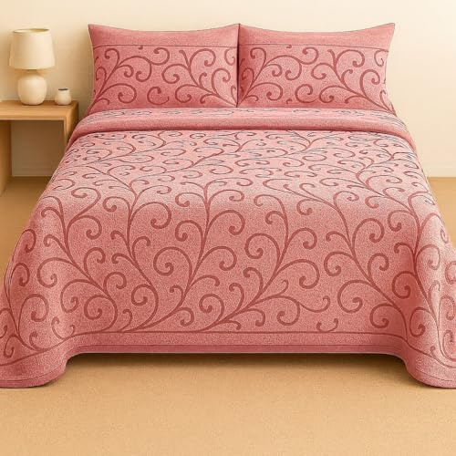 Corredocasa - Completo Lenzuola Letto in Morbido e Caldo Pile Made in Italy, Set di Lenzuola Matrimoniale, Singolo e Una Piazza e Mezza con Federe, (Matrimoniale,Rosa)