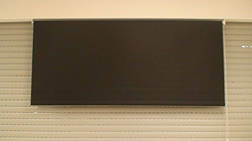 DECOSOL XXL Fenster Rollo aus Textil 180 x 170 cm (BxH) Schwarz