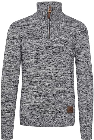 !Solid Philostrate herr stickad pullover Troyer grov stickad pullover med stående krage och dragkedja