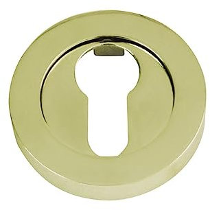 Amig - Cilindro di Sicurezza | Mod. 3Z | Ø52 mm | Larghezza 10 mm | Raccordo Rotondo per Serrature | Compatibile con Cilindro Europrofilo | Zama Ottone Verniciato