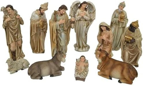 11 PZ NATIVITA' PERSONAGGI PRESEPE 20 CM DECORAZIONE NATALIZIA NATALE