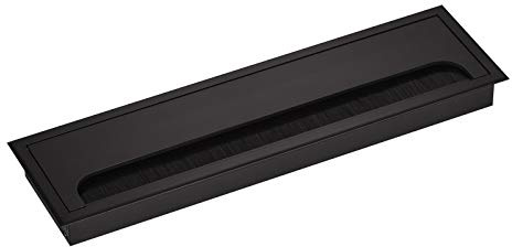SOTECH pasacables CAVO 280 x 80 mm cuadrado fabricado en aluminio anodizado negro entrada de cables