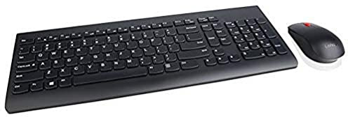 Lenovo Essential Wireless Keyboard and Mouse Combo Portugese (163), Schwarz