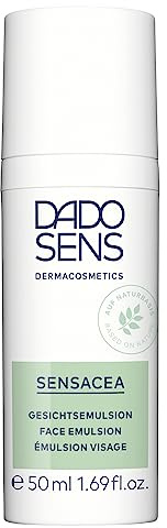 DADO SENS SENSACEA Gesichtsemulsion 50ml, Bei Rosacea & Couperose | Beruhigende Gesichtscreme, Mildert Rötungen, Spendet Feuchtigkeit, Kühlt Die Haut, Lindert Hitzegefühle, Besänftigend