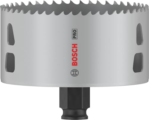 Bosch 1x PRO Multi Material PC Plus Lochsäge, 95 mm | für Weichholz, Trockenbauwand, Ø 95 mm, Professional Zubehör Bohrmaschine