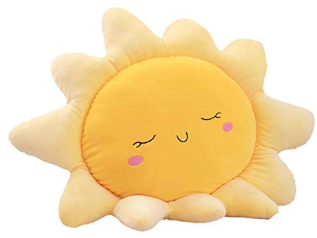 Aodafei Kuschelkissen Dekoration Kissen Für Schlaf Zimmer Sofa, 50-60 cm, Gelb Sonnen Kissen