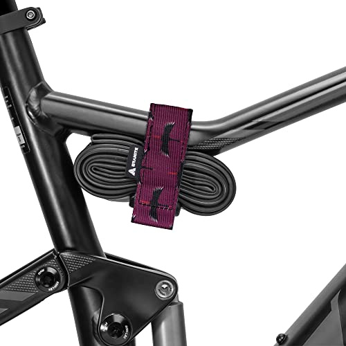 Granit Rockband+ MTB Rahmen Trägergurt für Schläuche und Fahrradwerkzeug-Set, Fahrrad-Aufbewahrungslösung zum Anbringen von zusätzlicher Ausrüstung an Ihrem Mountainbike und BMX-Bike (Tsuru)