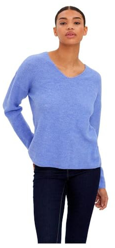 VERO MODA Stickad damtröja VMCREWLEFILE tröja, Jacaranda, M